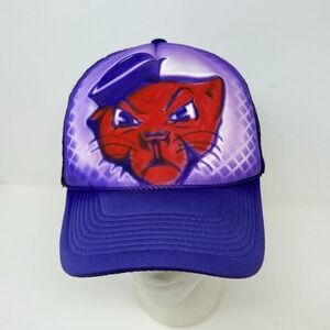 Linfield University Wildcats Mesh Trucker Snapback Hat Cap Men Women NCAA Purple